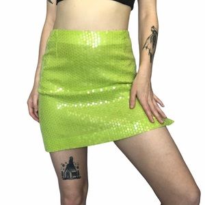 Versace Sequin Mini Skirt